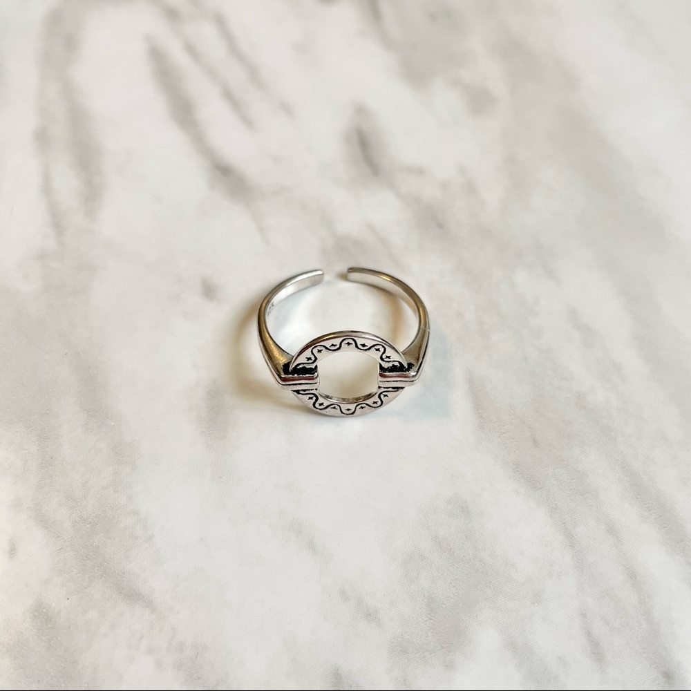 New Sterling Silver 925 Adjustable Ring